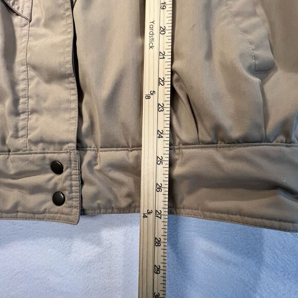 London Fog Jacket Snap Up Size 12 PET Tan Padded Pockets Lined Winter - Picture 8 of 16